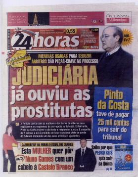 Front page of 24 Horas